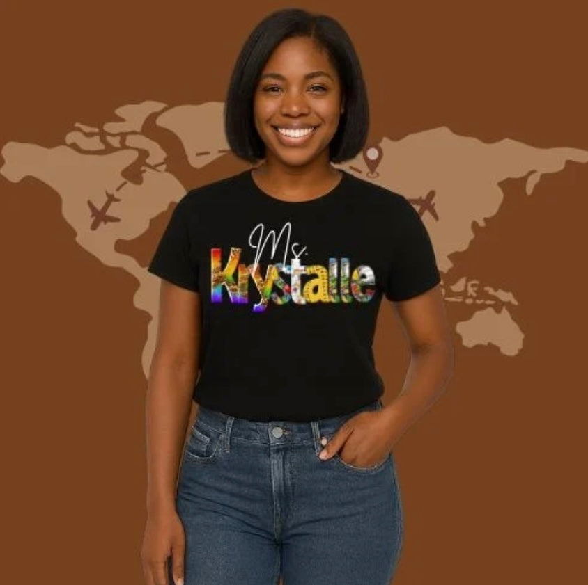 “Stand Out & Teach – Custom Name Teacher T-Shirt”