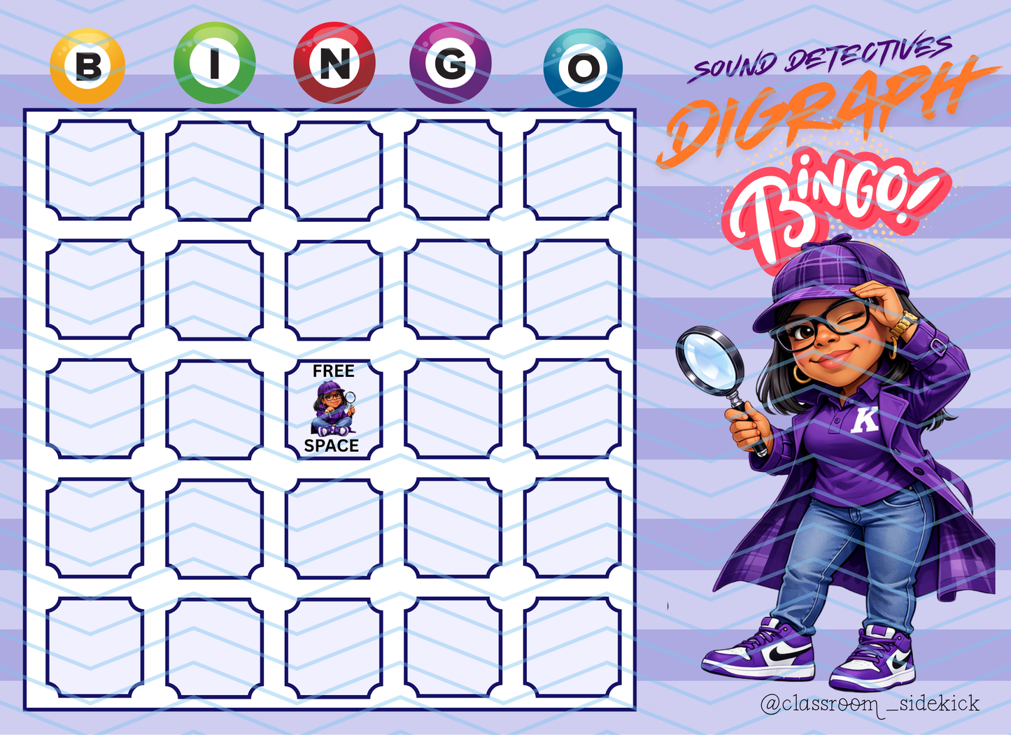 Digraph Bingo | Sound Detective Edition | 11 cards included | Listen & Find |