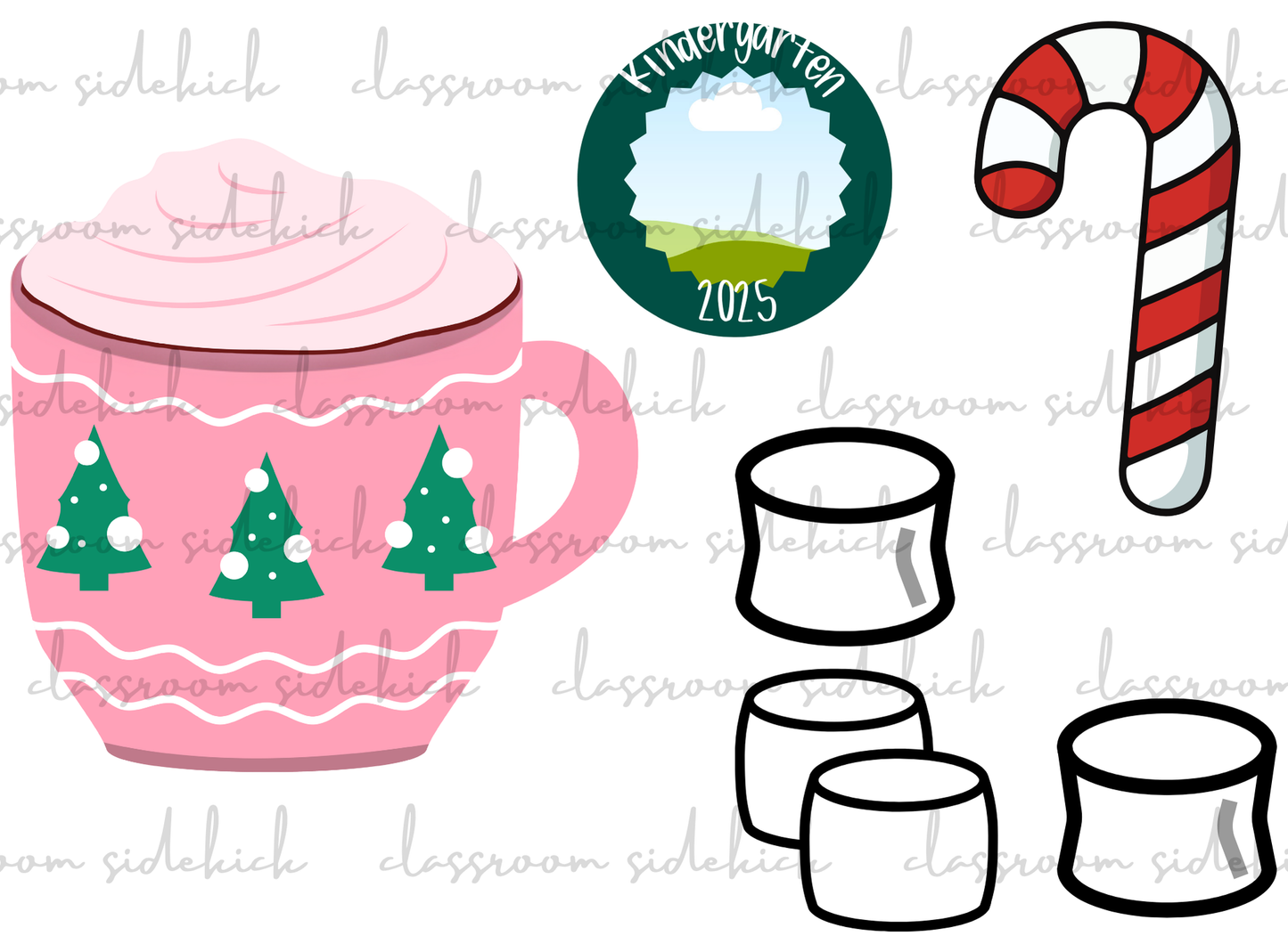 Kindergarten Christmas Mug Ornament/Memories
