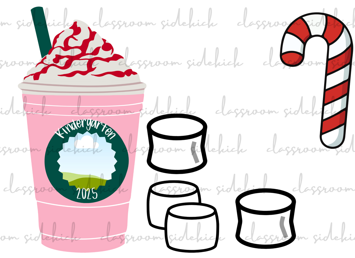 Kindergarten Christmas Mug Ornament/Memories