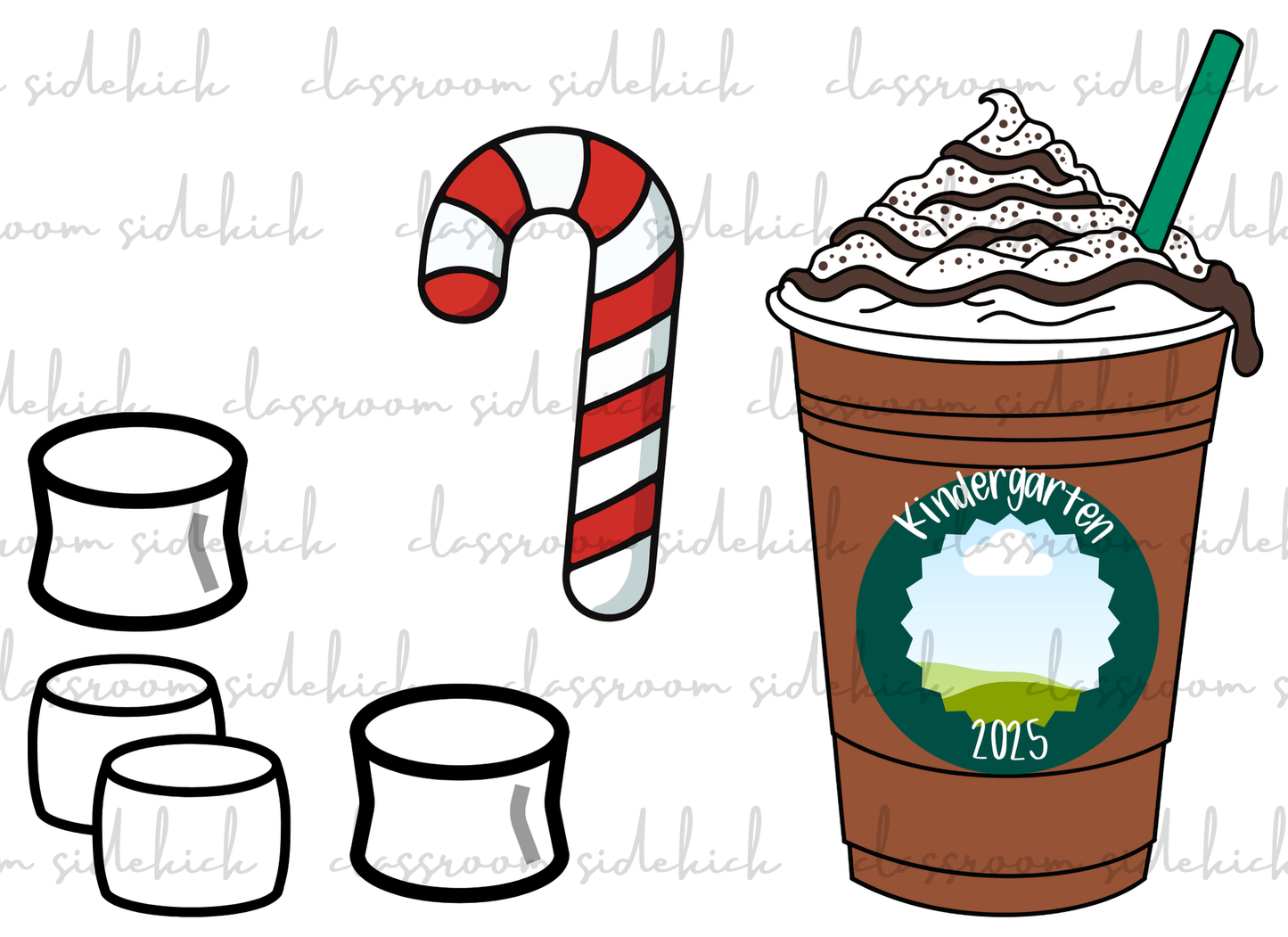 Kindergarten Christmas Mug Ornament/Memories