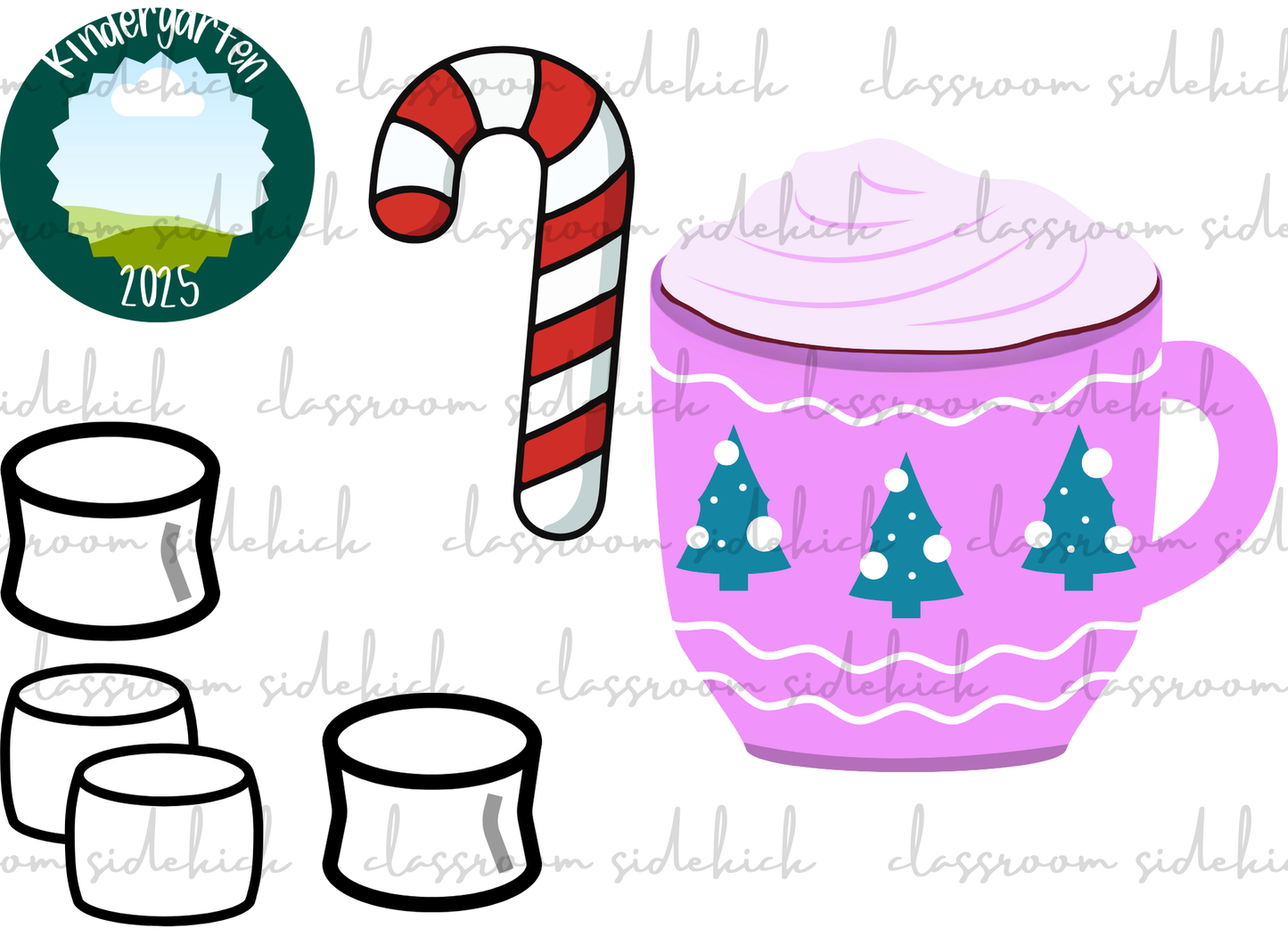 Kindergarten Christmas Mug Ornament/Memories